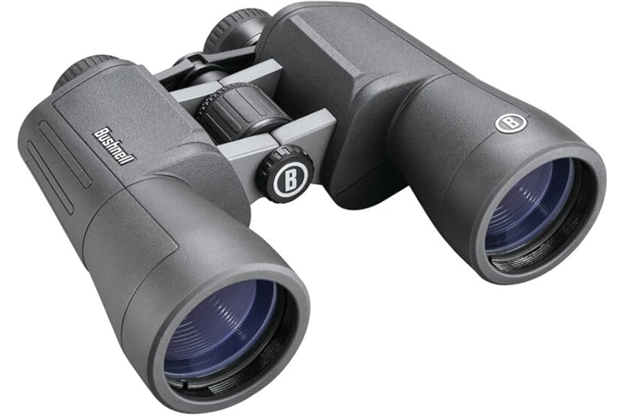 Bushnell PowerView 2 Binoculars, High-Definition Binoculars with Multi-Coated Lenses, Durable Aluminum Alloy Chassis, Wide Field of View, Ideal for Wildlife Observation, Hiking and Sporting Events