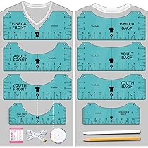 YEN Règle de vêtement Outil d'alignement de guide de règle de T-shirt 4