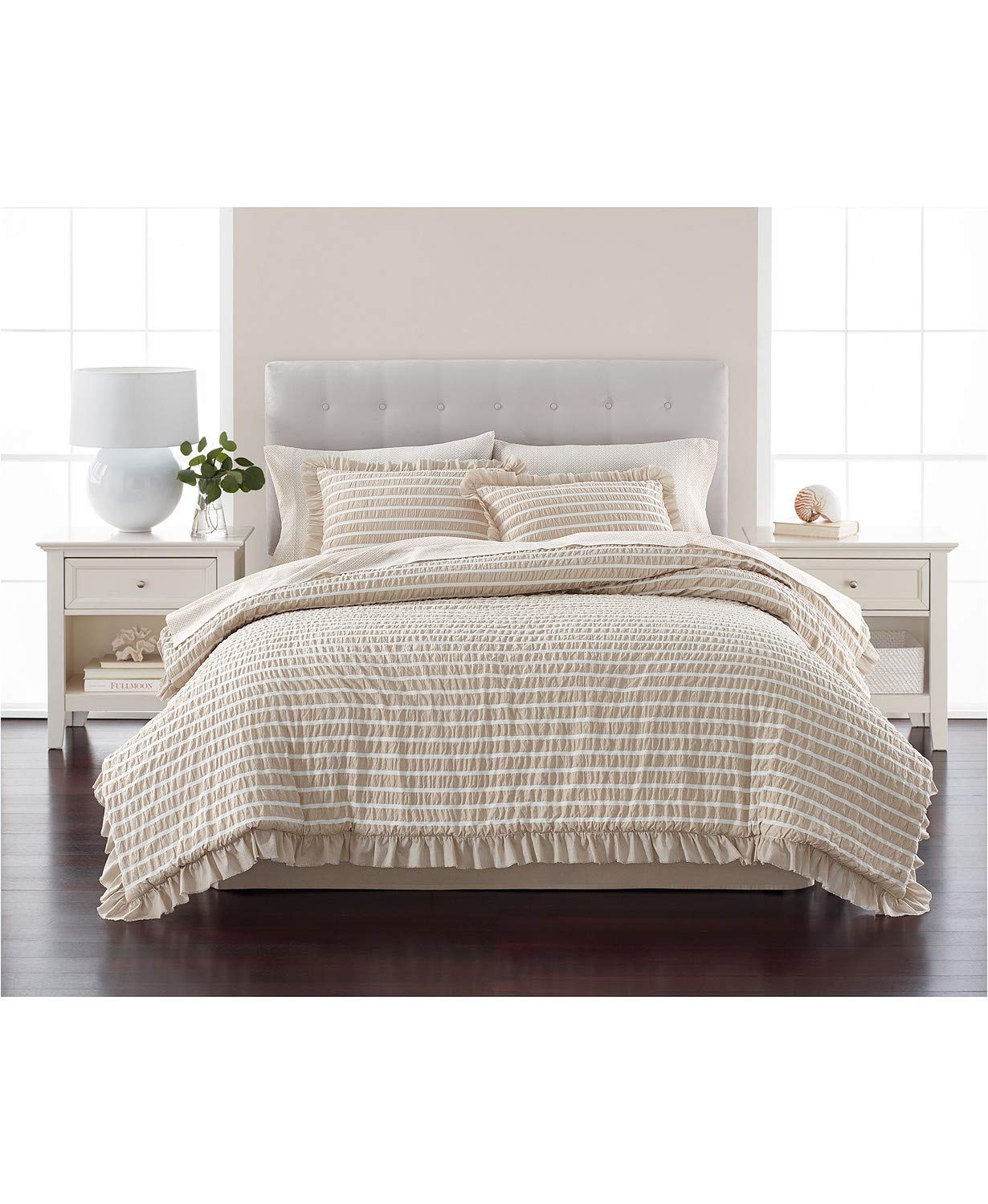Amazon Com Martha Stewart Collection Seersucker Stripe Oat