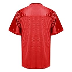 MESOSPERO Blank Football Jersey,Men's 90s Hip Hop