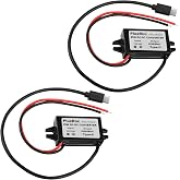 PlusRoc 2-Pack Waterproof DC 12V/24V to 5V 5A Buck Converter, USB-C Output | Stable Power Output, Waterproof Sealed Enclosure, Built-in Multi-Protection For Raspberry Pi 5, Automotive &amp; DIY Projects