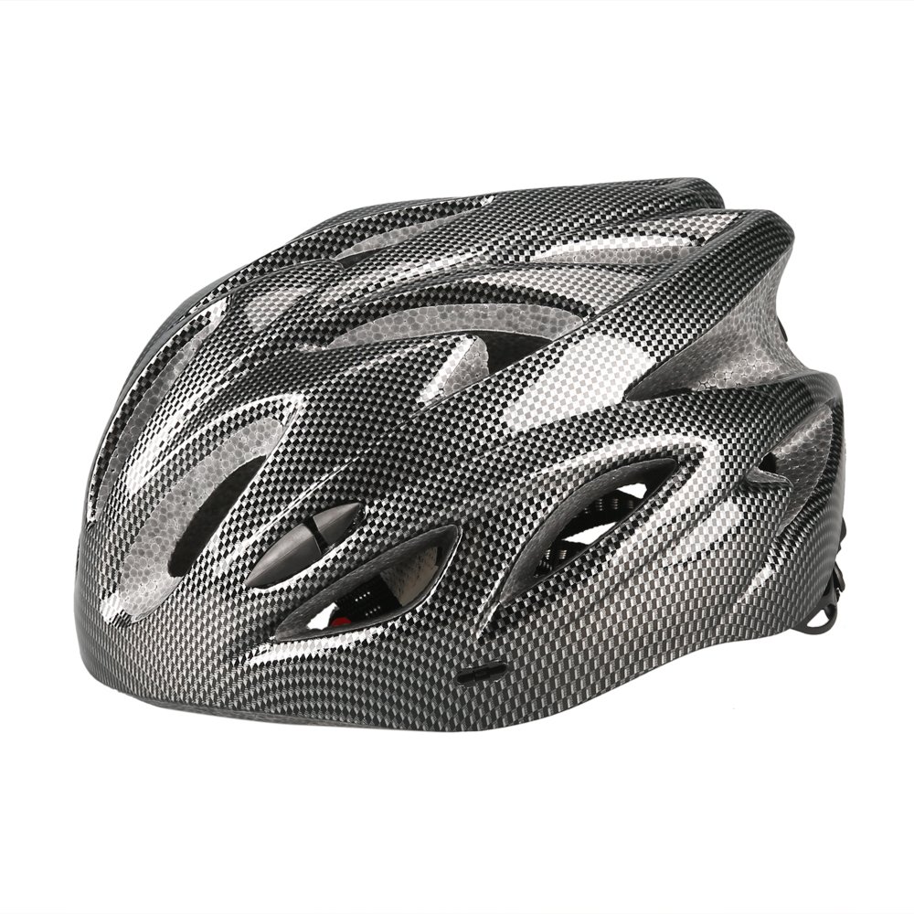 Uzexon Casco ciclista de ciclismo de MTB (18 aberturas), adultos Casco ligero unisex de bicicleta con visera desmontable y forro suave, sistema de rueda ajustable (Negro)