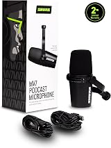 Shure MV7 USB/XLR Podcast Microphone with Built-In Headphone Output view 2