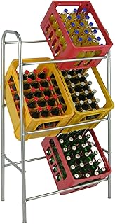 HI Flaschenkastenständer für 6 Kisten Getränkekistenständer Kastenständer Getränkekistenregal Flaschenkisten Halter