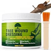 Tree Wound Sealer (500g), Organic Pruning Sealer for Cut, Grafting &amp; Damaged Bark, Tree Wound Dressing for Fruit Trees, Bonsai, Roses, Shrubs &amp; Garden Trees, Waterproof Protection