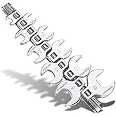 WORKPRO 3/8" Drive Crowfoot Wrench Set, 10-Piece Metric, 10-19mm | Open-End Wrenches, Clip-on Organizer, Automotive Repair, Hard-To-Reach Areas