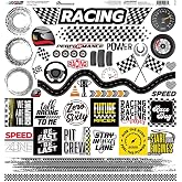 Reminisce Racing Collection - 12" x 12" Start Your Engines Cardstock Scrapbook Stickers