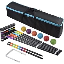 Croquet Mallet Storage Bag - 600D Oxford Cloth Carrying Case For Goalball Bats & Poles