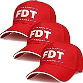 3 Pcs FDT Hat for Men Women, Cotton Embroidered Adjustable Baseball Cap, Unisex Classic Dad Trucker Hat