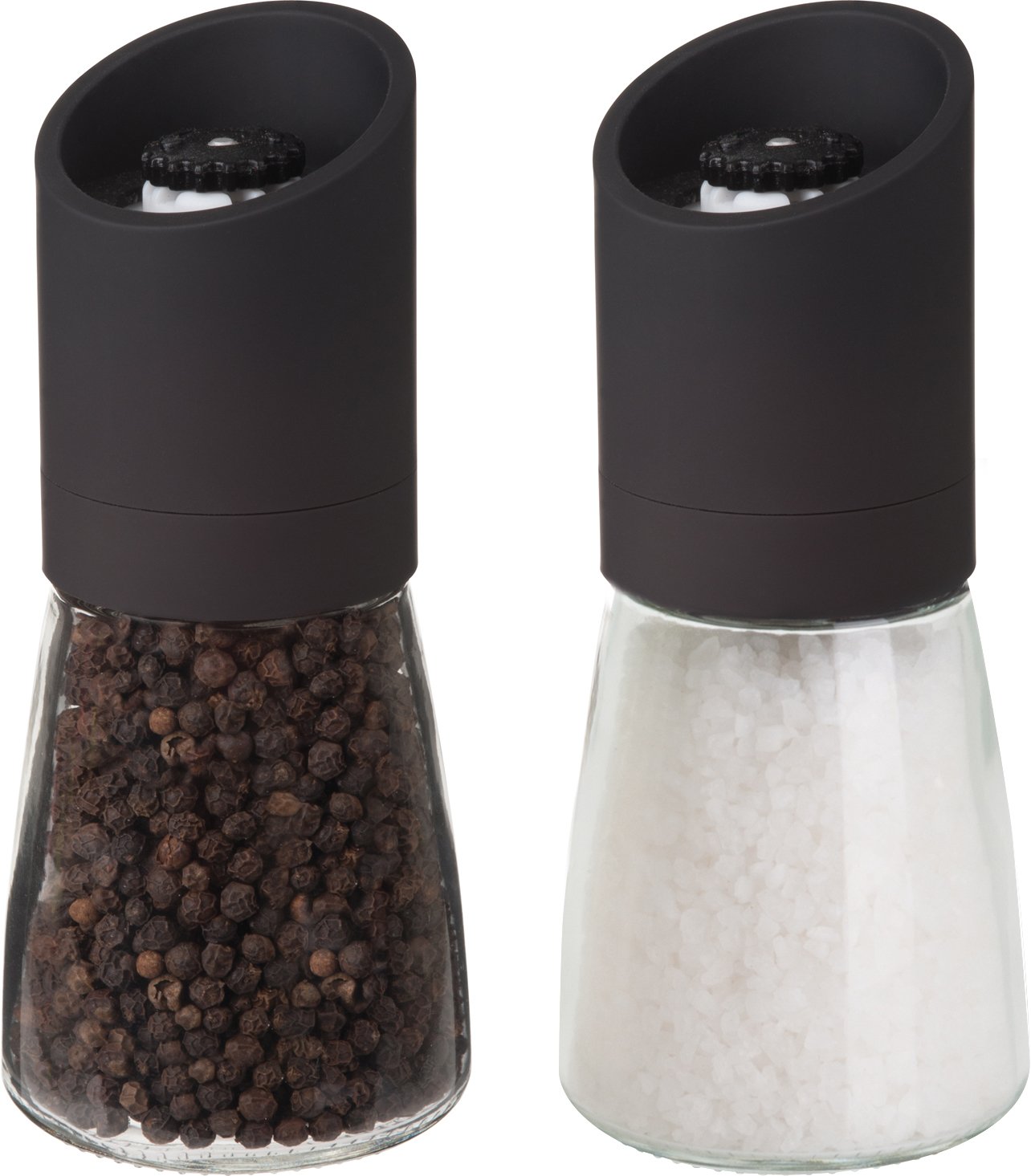 Trudeau Easy Grind Pepper Mill or Salt Shaker 6 inch pepper mill and salt mill Black