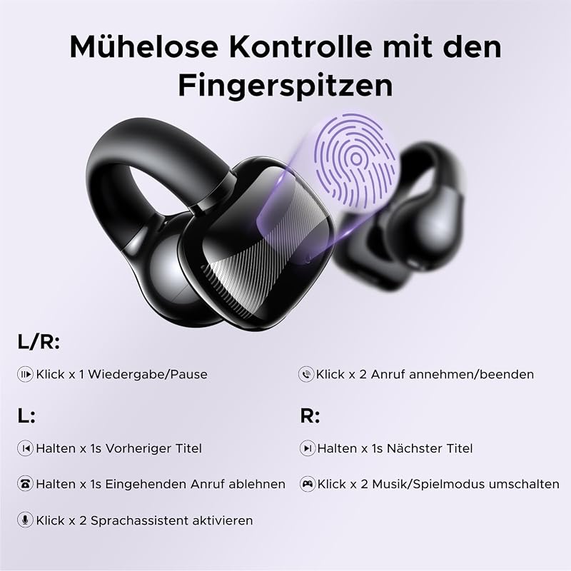 HiTune S3 Open Ear Kopfhörer, Bluetooth Kopfhörer nur 5,2g