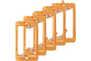 VCE Single Gang Low Voltage Mounting Bracket Wall Plate for Telephone Wires, Network Cables, HDMI, Coaxial, Speaker Cables, O