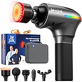 BOB AND BRAD A2 Ultra Massage Gun with Red Light Infrared Heat Head, FSA Eligible/HSA Eligible, Pro Percussion Massage Gun Deep Tissue for Fast Pain Relief, Handheld Sore Muscle Massager for Back Leg