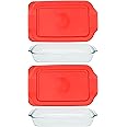 Amazon.com: Pyrex Bundle - 4 Items: (1) 232 2qt Glass Dish, (1) 233 3qt ...