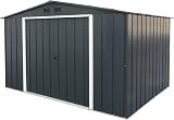 Duramax ECO 10 x 8 Metal Garden Storage Shed Anthracite