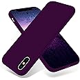 OTOFLY Compatible with iPhone Xs Max Case,Ultra Slim Fit iPhone Case Liquid Silicone Gel Cover with Full Body Protection Anti-Scratch Shockproof Case, [Upgraded Version] (Purple)