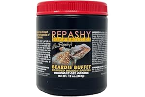 Repashy Beardie Buffet 12oz Jar Diet for All Insect and Veggie-Eating Species of Omnivorous Reptiles, Such as Bearded Dragons