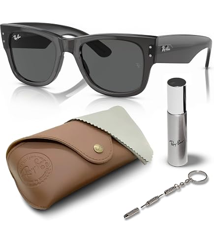 Ray-Ban Black Gloss mega Wayfarer Sunglasses with Case MEGA WAYFARER BLACKED OUT COLLECTION Sunglasses in Black and  main image 2