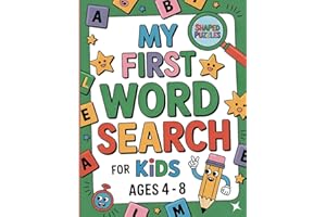 My First Word Search for Kids Ages 4-8: A Fun and Easy Shape Puzzle Book with Sight Words, Coloring Illustrations, and Educational Activities