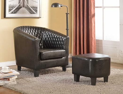 Container Furniture Direct Isabella 2-Piece Lounge Chair & Ottoman