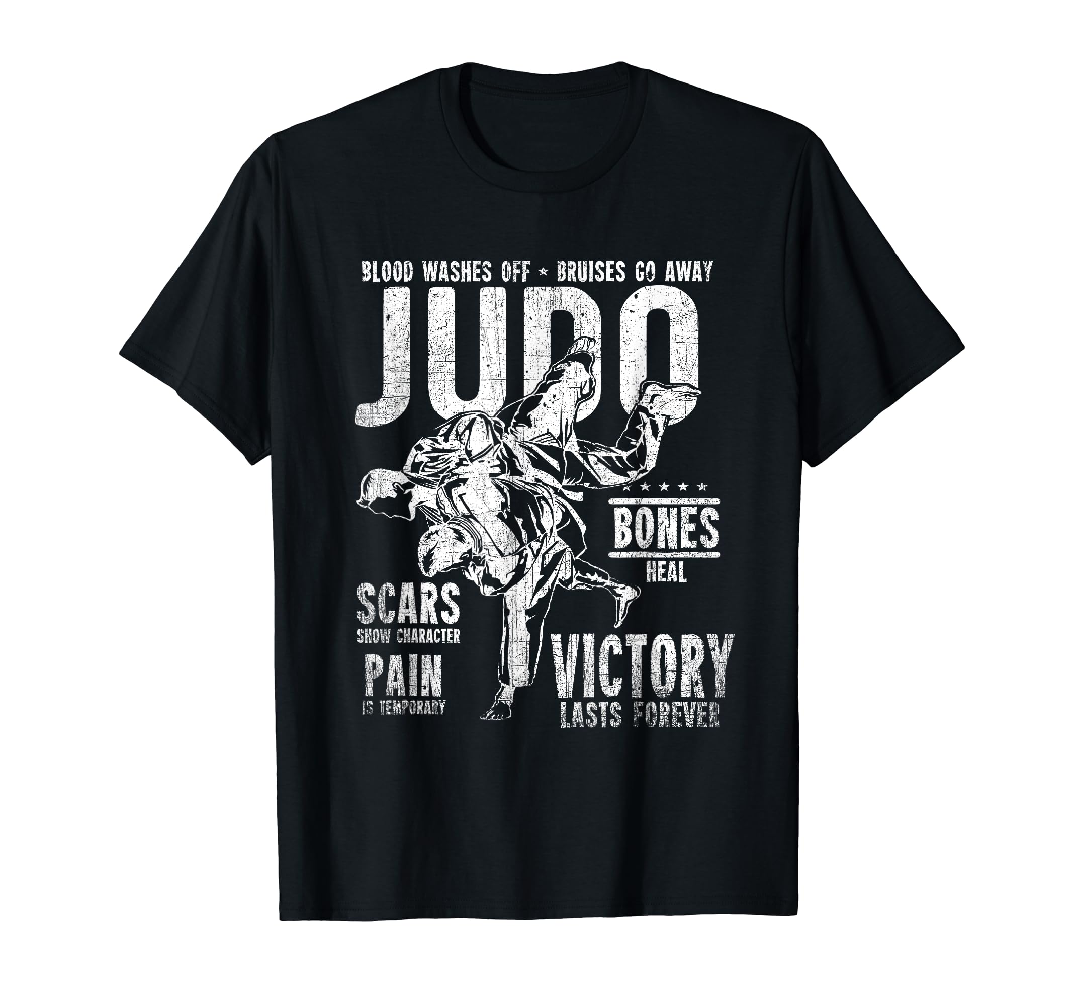Judo MMA Martial Arts Pain Temporary Victory Lasts Forever T-Shirt
