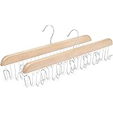 鶹 Basics Wooden Belt Hanger - Natural, 2-Pack