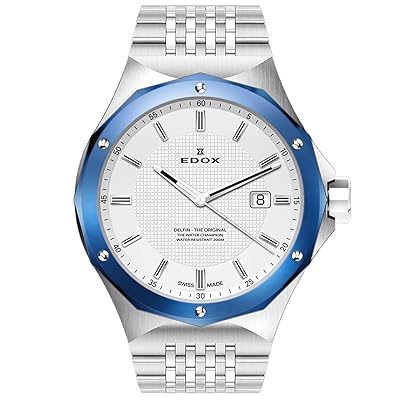 Edox Men's Delfin Swiss Quartz Silver Watch Jamaica Ubuy