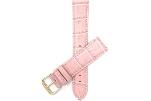Bandini Womens Leather Watch Band Strap - Alligator Pattern - 8 Colors - 12mm, 14mm, 16mm, 18mm, 20mm