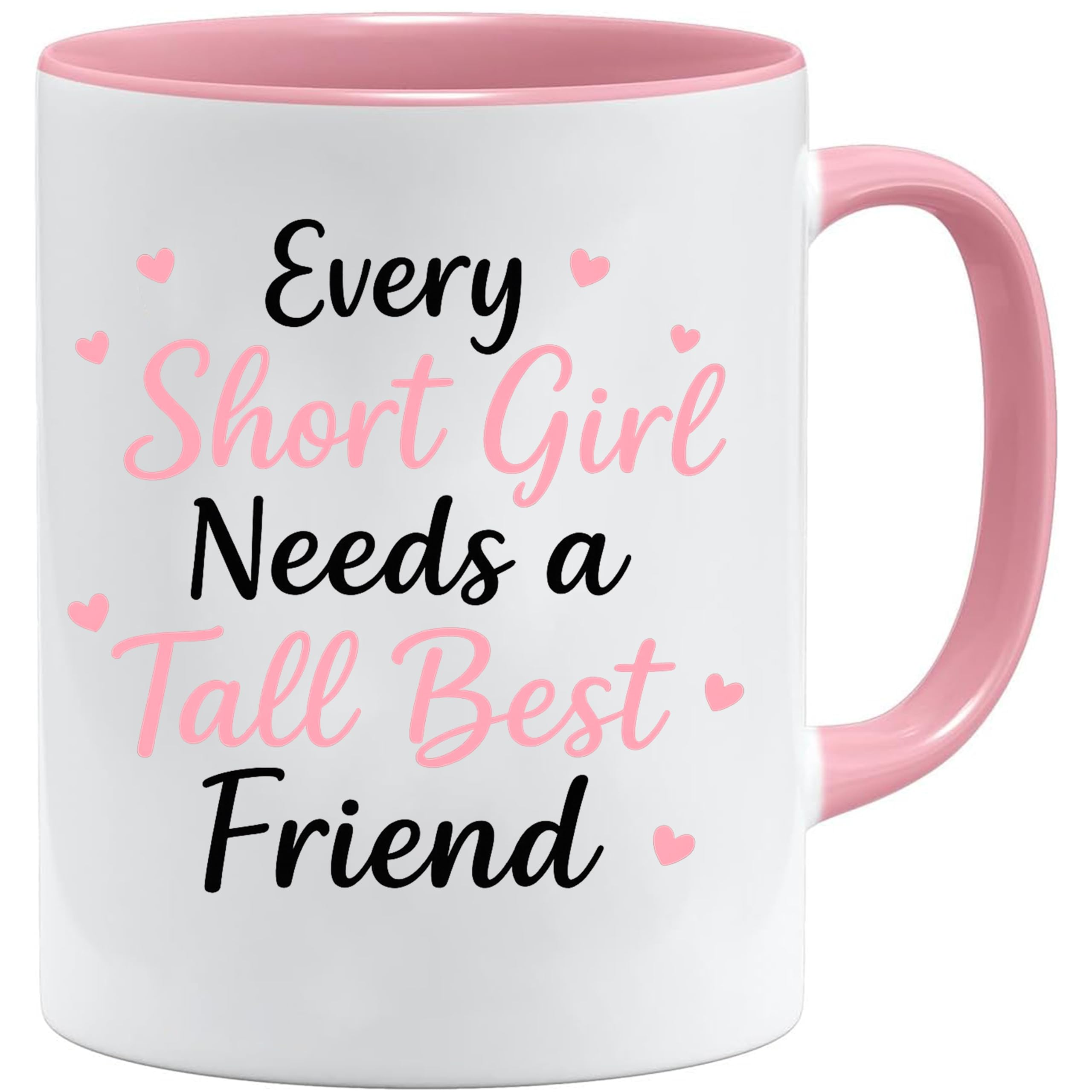 Acen Merchandise Every Short Girl Need a Tall Best Friend - Novelty 11oz Premium Quality Gift Drinking Mug & Gift Box Set Tea Coffee for Office Work Home