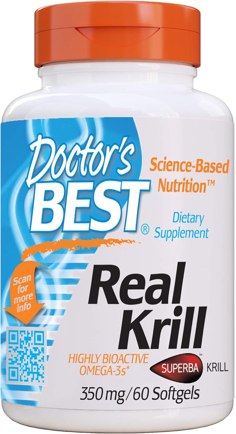 Doctor's Best Real Krill, 350mg 60-Count