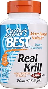 Doctor's Best Real Krill, 350mg 60-Count
