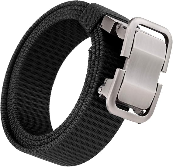 Sportmusie Men’s Ratchet Belt, Nylon bing Tactical Belt with