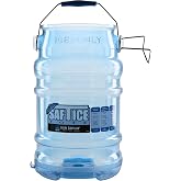Ice Bucket, San Jamar Saf-T-Ice, 6 Gallon, Tri-Grip Handle and Hook, Blue | Commercial Ice Tote with Drying and Storage Hook for Restaurants, Bars, Catering, Buffets and Other Foodservice Operations