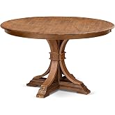 Luxe by East West Furniture F57-0N-TP - Wooden Dining Table with Acacia Wood Round Tabletop, Antique Walnut Finish