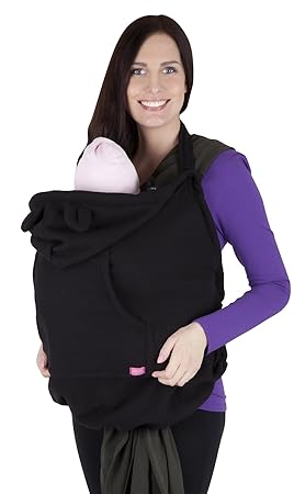 Mija - Tragecover, Universal Bezug für Baby Carrier / Tragetücher / Cape 4022 (Schwarz)