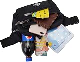 Ariineer Waterproof Bum Bags Men Women Black Running Hiking Waist Pack view 3