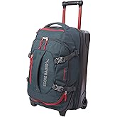 Eddie Bauer Expedition Rolling Duffel Bag with Wheels | Travel | Carry-On | Luggage | Rugged | Durable - Storm, 22"