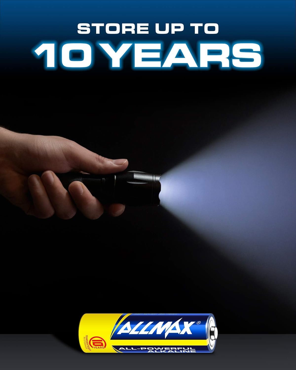 Allmax AA Maximum Power Alkaline Batteries (100 Count Bulk Pack) – Ultra Long-Lasting Double A Battery, 10-Year Shelf Life, Leak-Proof, Device Compatible – Powered by EnergyCircle Technology (1.5V): Health & Personal Care