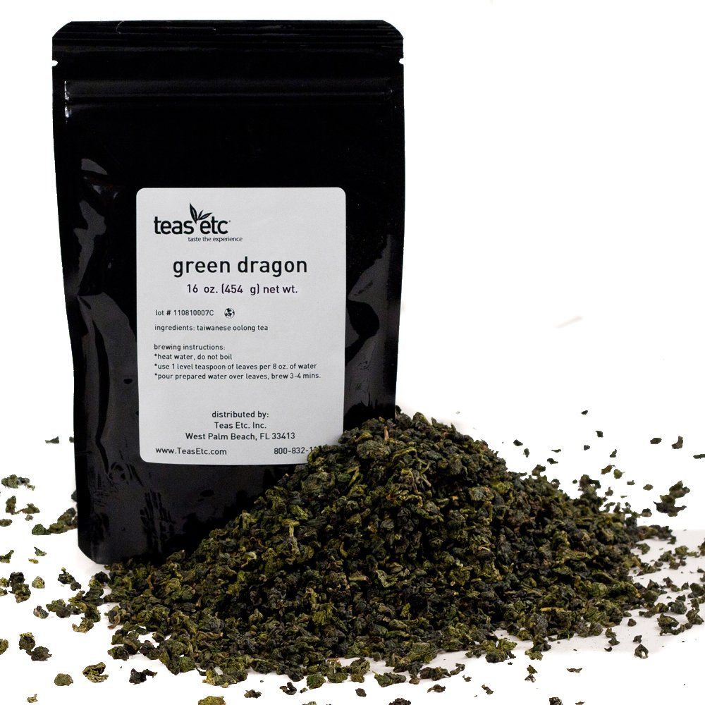 Teas Etc Green Dragon, Oolong Tea, 16Ounce Grocery
