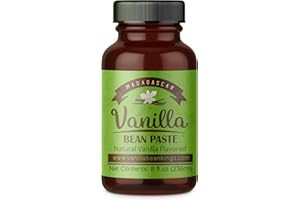 VANILLA BEAN KINGS Vanilla Bean Paste for Baking and Cooking - Gourmet Madagascar Bourbon Blend made with Real Vanilla Seeds - 8 Ounces