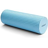 11.8 Inch Medium Density Foam Massage Roller - Light Blue Trigger Point Massage Roller for Deep Tissue Excercise, Massage and Recovery by GolgiStim