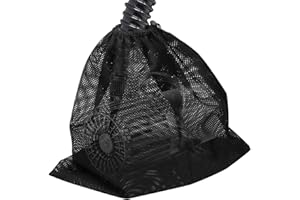17.7"x 17.7" Pond Pump Filter Bag, Catcan Large Pump Barrier Bag, Pond Filters for Outdoor Ponds Nylon Mesh Fabric