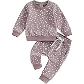 Hnyenmcko Newborn Baby Girl Clothes Waffle Long Sleeve Floral Sweatshirt Shirt Top + Pants Infant Fall Winter Outfits Set