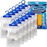 ANSIO Wardrobe Dehumidifier Pack 12 Hanging Moisture Absorbers view 1