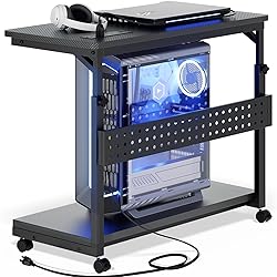 Besiost Computer Tower Stand with Power