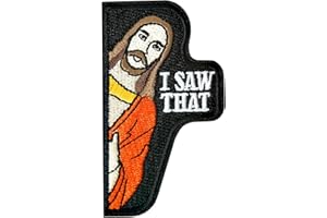 XMJY I Saw That Patch, 1Pc Hook and Loop Morale Tactical Patch, Funny Embroidered Meme Patches for Backpacks, Vests, Jackets, Jeans, Hats