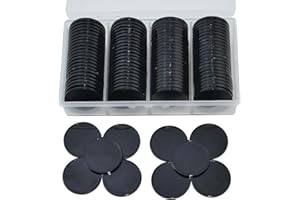 StarMall 100 Pieces Plastic Learning Countes Disks Bingo Chip Counting Discs Markers Tokens with Storage Case for Math Learning, Counting, Poker Chips Game, Bingo Chips Game