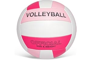 Stavanicen Volleyball Official Size 5 for Indoor Outdoor, Soft Volleyball for Girls Boys Teenager Adults Beach Pool Game Gym Training & Beginner