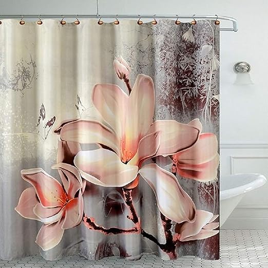 Amazon Com Daniel S Bath Lily Fancy Bath Room Shower Curtain