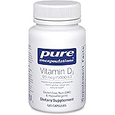 Pure Encapsulations Vitamin D3 125 mcg (5,000 IU) - Supplement to Support Bone, Joint, Breast, Heart, Colon, and Immune Health* - with Vitamin D - 120 Capsules